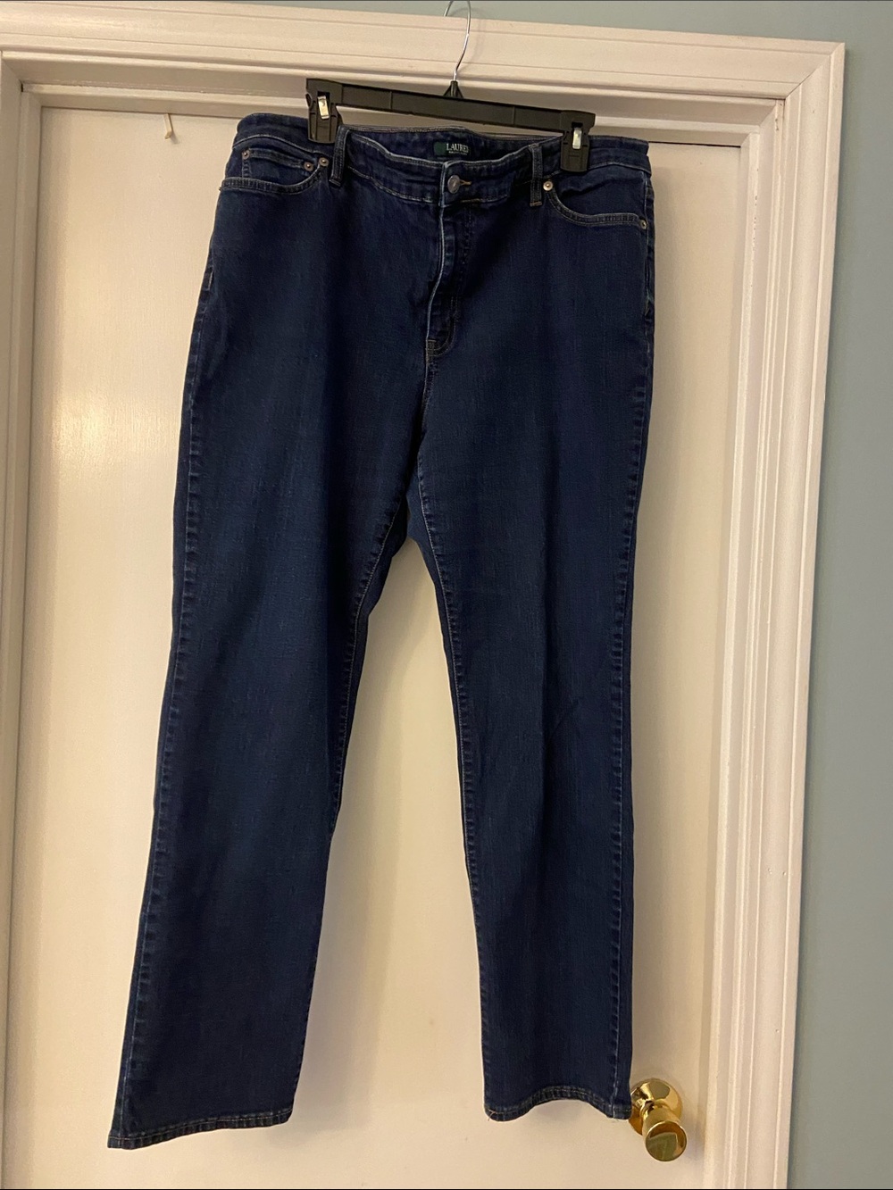 Lauren Ralph Lauren Dark Blue Straight-Leg Jeans